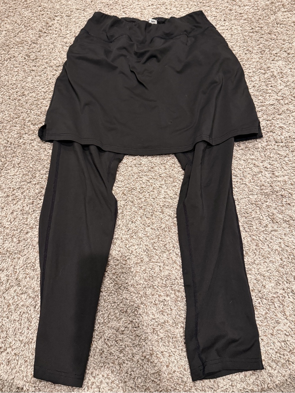 Black Skirted Leggings